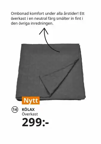 IKEA KÖLAX överkast erbjuda
