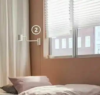NYMÅNE vägglampa med svängbar arm