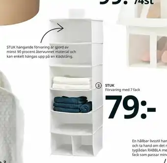 IKEA STUK förvaring med 7 fack erbjuda