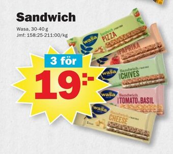 Pekås Sandwich erbjuda