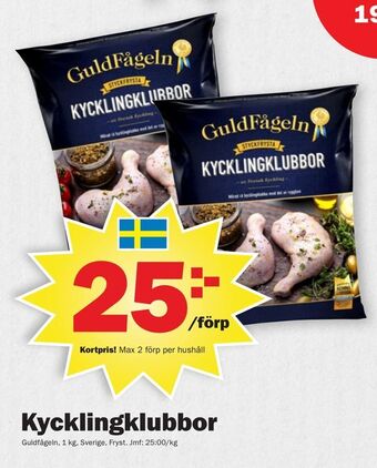 Pekås Kycklingklubbor erbjuda