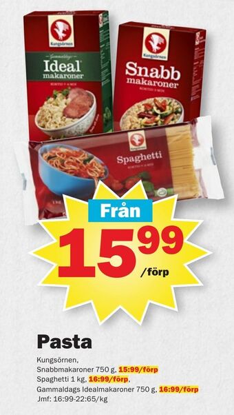 Pekås Pasta erbjuda
