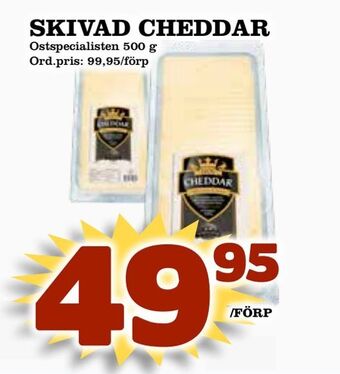 Supergrossen Skivad cheddar erbjuda