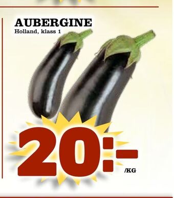 Supergrossen Aubergine erbjuda