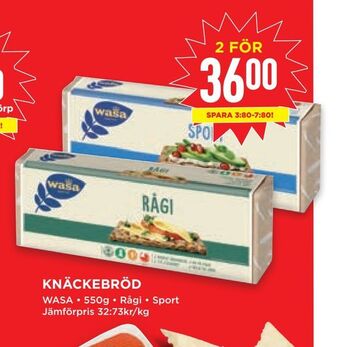 Willys Knäckebröd erbjuda