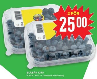 Willys Blåbär 125g erbjuda