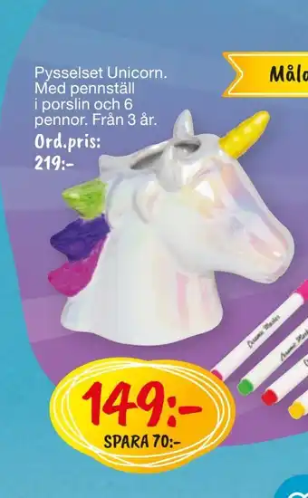 Pysselset unicorn