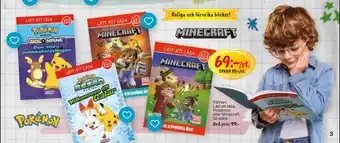 Leklust Lätt att läsa pokémon eller minecraft erbjuda