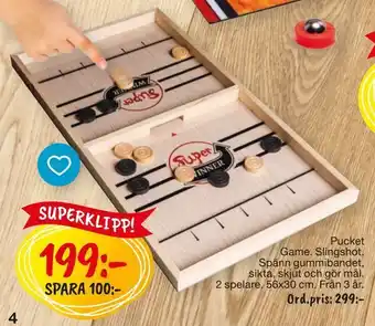 Pucket game slingshot