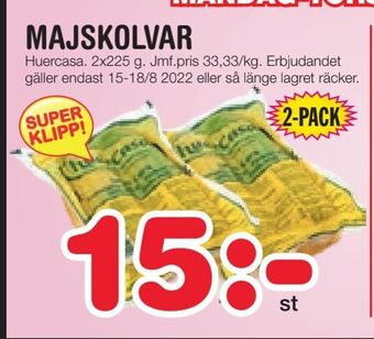 Nya Pulsen Majskolvar erbjuda