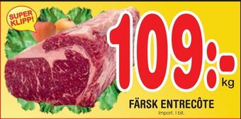 Nya Pulsen Färsk entrecôte erbjuda