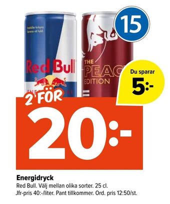 Coop Extra Energidryck erbjuda