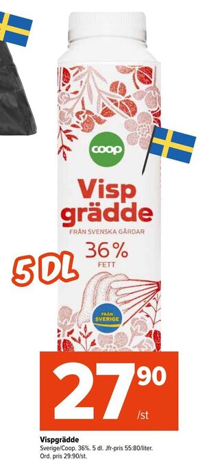 Coop Extra Vispgrädde erbjuda