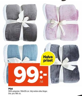 Coop Extra Pläd erbjuda