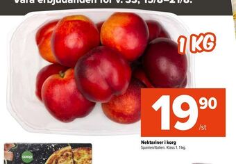 Coop Extra Nektariner i korg erbjuda