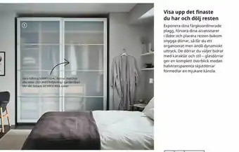 IKEA PAX/Nytt SVARTISDAL garderob med mjuköppnande/stängande anordning erbjuda