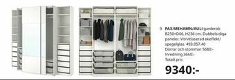 IKEA PAX/MEHAMN/AULI garderob erbjuda