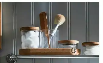 IKEA SAXBORGA burk med lock och bricka erbjuda