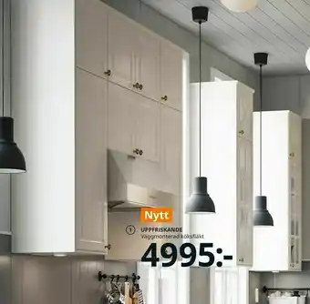 IKEA UPPFRISKANDE väggmonterad köks fläkt erbjuda