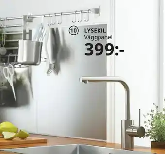 IKEA LYSEKIL väggplatta dubbelsidig erbjuda