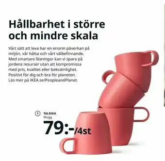 IKEA TALRIKA mugg erbjuda