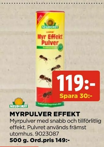 Jem&Fix Myrpulver effekt erbjuda