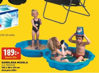 Jem&Fix Sandlåda mussla erbjuda