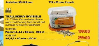 Jem&Fix Trallskruv invisible erbjuda