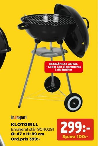 Jem&Fix Klotgrill erbjuda