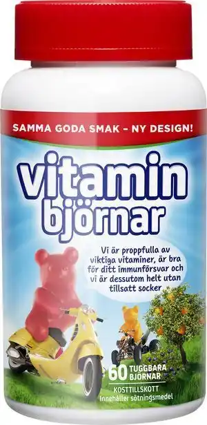 Apotek Hjärtat Active care vitaminbjörnar 60 st erbjuda