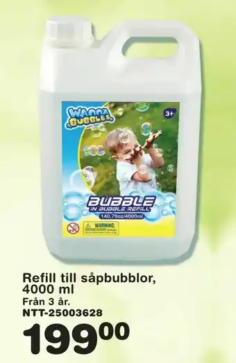 Refill till såpbubblor, 4000 ml
