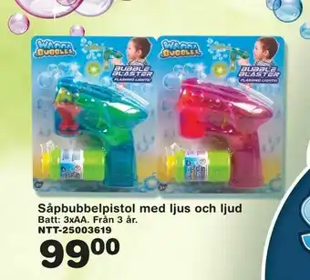 Lekextra Såpbubbelpistol med ljus och ljud erbjuda