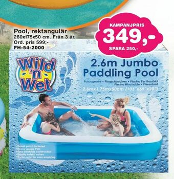 Lekextra Pool, rektangulär erbjuda
