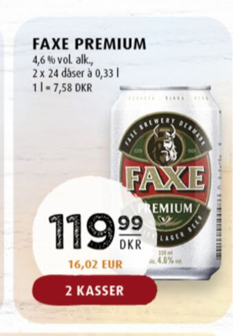 Scandinavian Park Faxe premium öl erbjuda