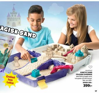 Lekia Kinetic sand folding sandbox erbjuda