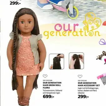 Our generation hair grow doll flora