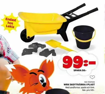 Lekia Wrk skottkärra i plast erbjuda