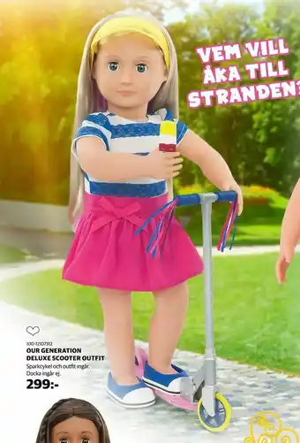 Lekia Our generation deluxe scooter outfit erbjuda