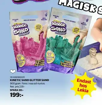 Lekia Kinetic sand glitter sand erbjuda