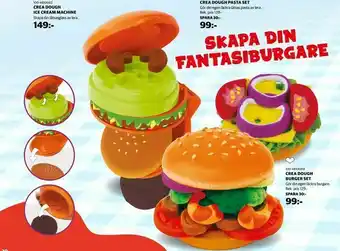 Lekia Crea dough burger set erbjuda