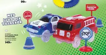 Lekia Clixtracks, polis och brandbil erbjuda