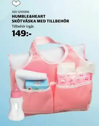 Lekia Humble&heart skötväska med tillbehör erbjuda