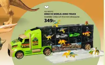 Lekia Dino vs world, dino-truck erbjuda