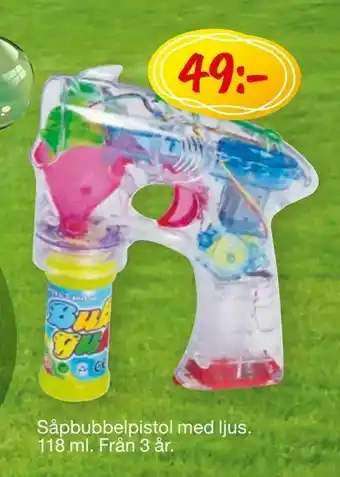 Leklust Såpbubbelpistol med ljus erbjuda