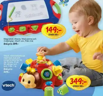 Leklust Vtech, Aktivitetsleksak med ljud, ljus och roliga funktioner för de minsta erbjuda