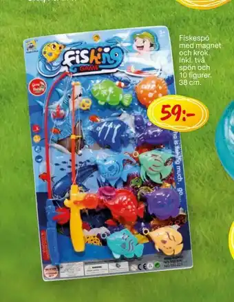 Leklust Fiskespö med magnet och krok erbjuda