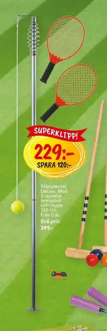 Leklust Stångtennis Deluxe erbjuda