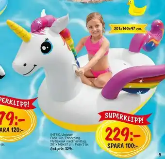 Leklust Unicorn Ride-On erbjuda