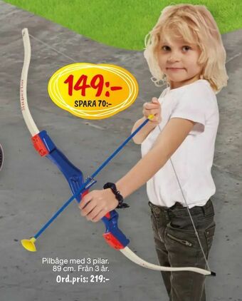 Pilbåge med 3 pilar
