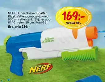 Leklust NERF Super Soaker Scatter Blast erbjuda